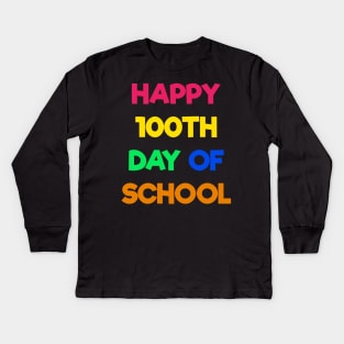 100th day of school Kids Long Sleeve T-Shirt